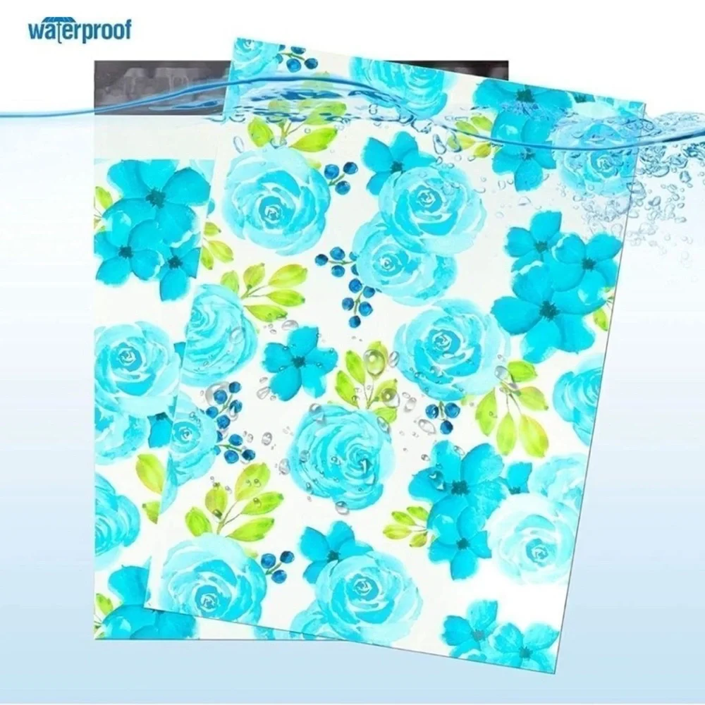 50  BLUE FLORAL Poly 10x13 Sealable Bags NEW 💙